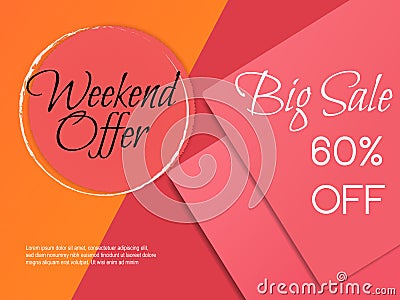 Big Sale Banner Fashion Stock Photo