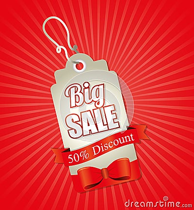 Big sale discounts and offers shopping Vector Illustration