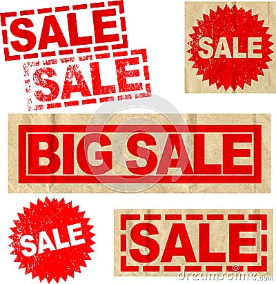 Big Sale Elements Vector Illustration