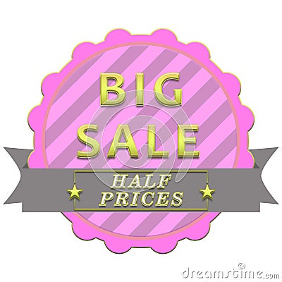 Big sale poster Stock Photo