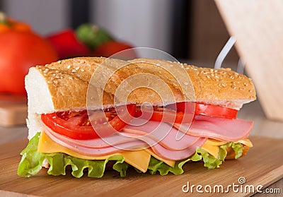 Big sandwich Stock Photo