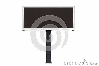 Medium scoreboard stadium isolated on white background. use clipping path Stock Photo