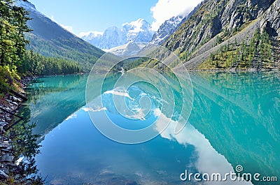 Big Shavlinskoe lake, Altai Republic, Russia Stock Photo