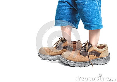 Big shoes Stock Photo