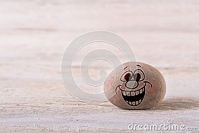 Big smile emoticon Stock Photo