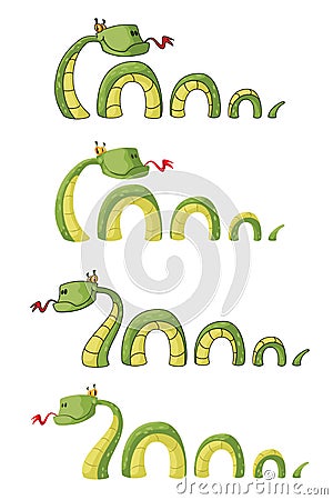 Big smile snake Vector Illustration