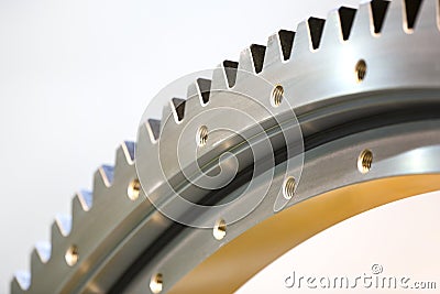 Big steel gear Stock Photo