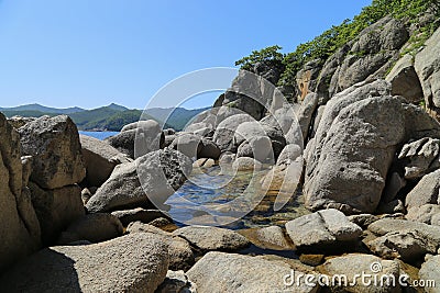 Big stones, seashore Stock Photo