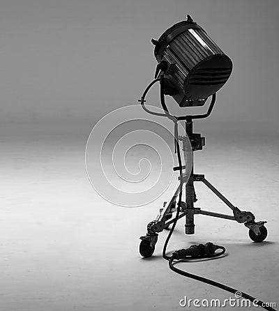 Big studio lights for video movie or film production Stock Photo