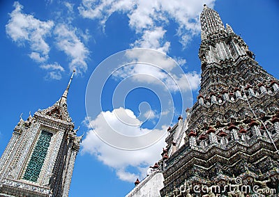 Big stupa of Wat Arun Stock Photo