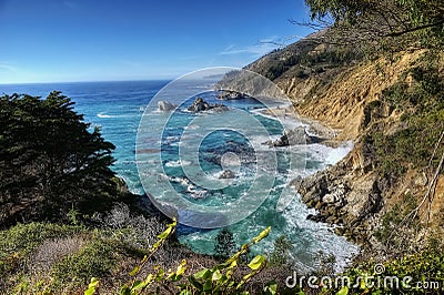 Big Sur Coast Line USA Stock Photo