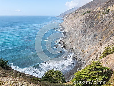 Big Sur view, Ragged Point, California Stock Photo