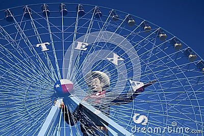 Big Tex and Texas Star Editorial Stock Photo