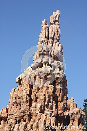 Big Thunder Mountain, Disneyland, Anaheim, California Editorial Stock Photo