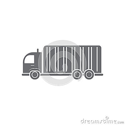 Big truck icon. Simple element illustration. Big truck symbol design from Transport collection set. Can be used for web and mobile Cartoon Illustration
