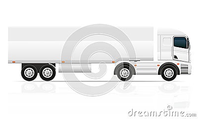 Big truck tractor for transportation cargo vector illustration Vector Illustration