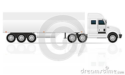 Big truck tractor for transportation cargo vector illustration Vector Illustration
