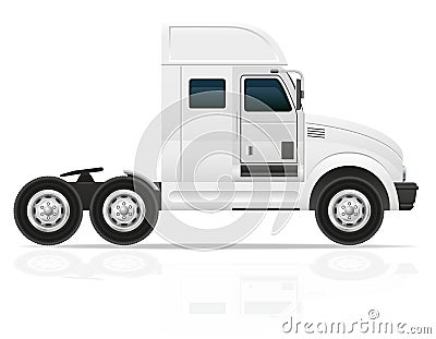 Big truck tractor for transportation cargo vector illustration Vector Illustration