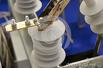 Medium voltage isolator Stock Photo