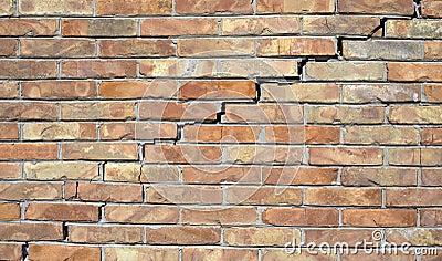 Big wall crack Stock Photo