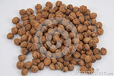 big wallnuts isolated Stock Photo