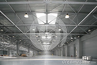 Big warehouse Stock Photo