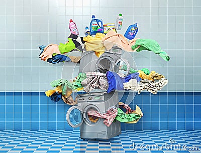 The big washing concept. Stock Photo