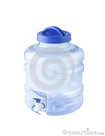 Big water bottle with dispenser Stock Photo