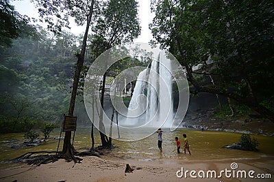 Big Waterfall in Thailand Editorial Stock Photo