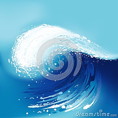 Big Wave Vector Illustration