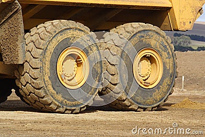 Big wheels Stock Photo