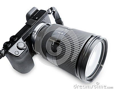 Big Zoom Camera Stock Photo