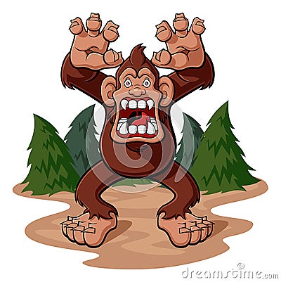 Bigfoot Vector Illustration