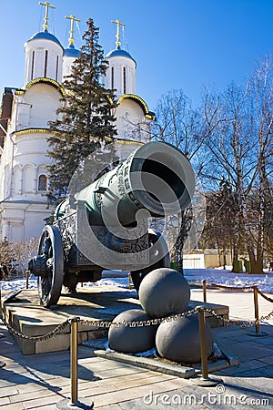 The biggest ancient cannon Stock Photo