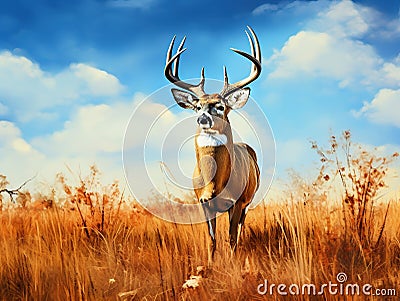 The biggest buck ever Cartoon Illustration