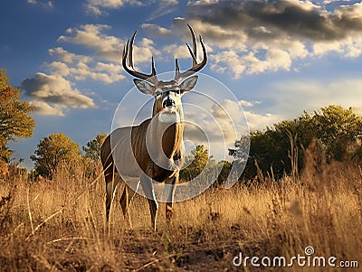 The biggest buck ever Cartoon Illustration