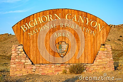 Bighorn Canyon National Recreation Area Stock Photo