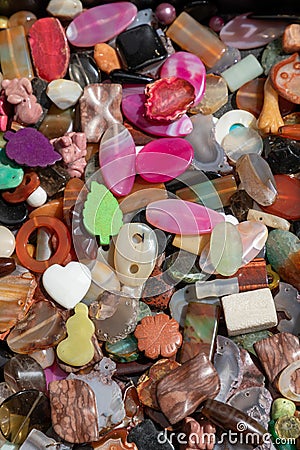 Bijoux Plastic Stones Stock Photo