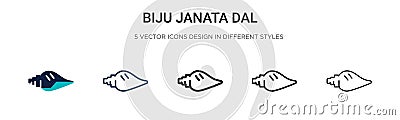 Biju janata dal icon in filled, thin line, outline and stroke style. Vector illustration of two colored and black biju janata dal Vector Illustration