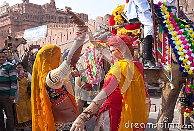 Bikaner Camel Festival in Rajasthan, India Editorial Stock Photo