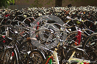 Bike Amsterdam Editorial Stock Photo