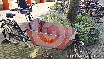 Bike in Amsterdam Editorial Stock Photo