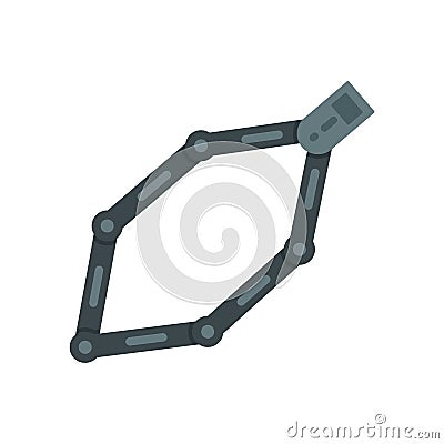 Bike chains icon, flat style Vector Illustration