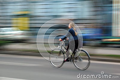 Bike fast Stock Photo