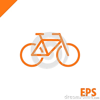 Bike icon stock vector illustration flat design Vector Illustration