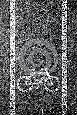 Bike lane asphalt texture Stock Photo