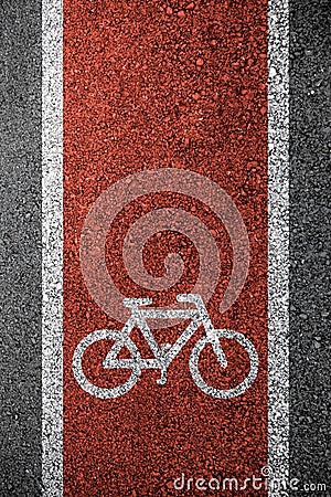 Bike lane asphalt texture Stock Photo