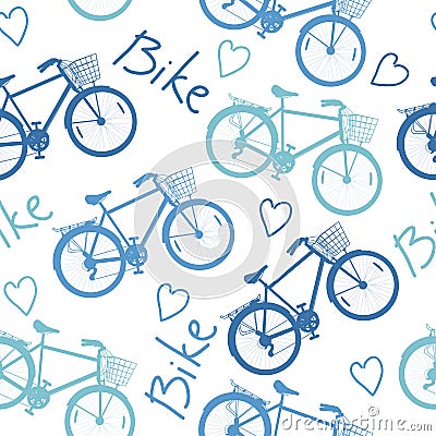 Bike pattern Vector Illustration