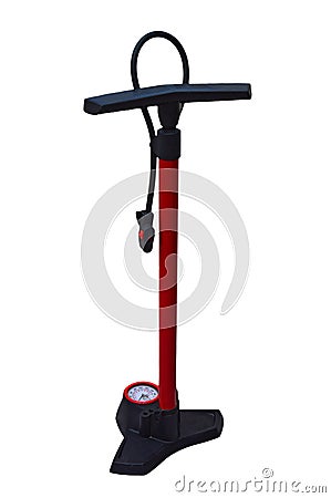 Bike Pump Isolated With PNG File Attached Stock Photo