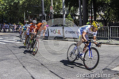 Bike race in Sao Paulo - Brazil Editorial Stock Photo